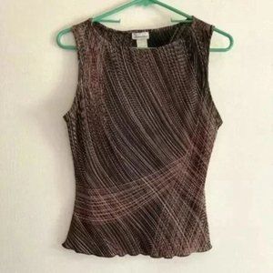 Charlotte Russe 100% Polyester Metallic Tank Top